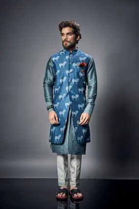 Horse of Troy Sleeveless Sherwani - Velior