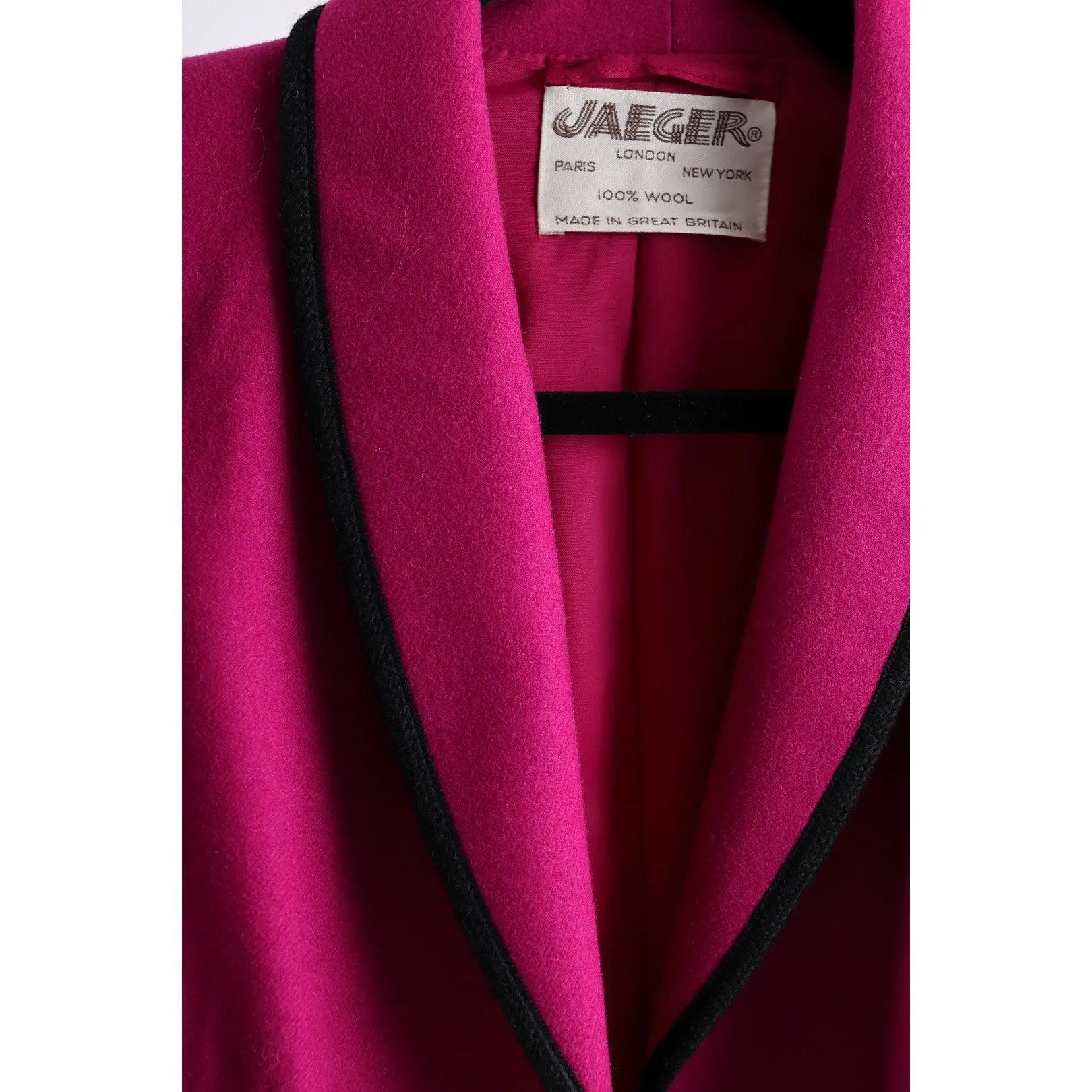 JAEGAR 80's Fuchsia Wool Blazer | Size M/L