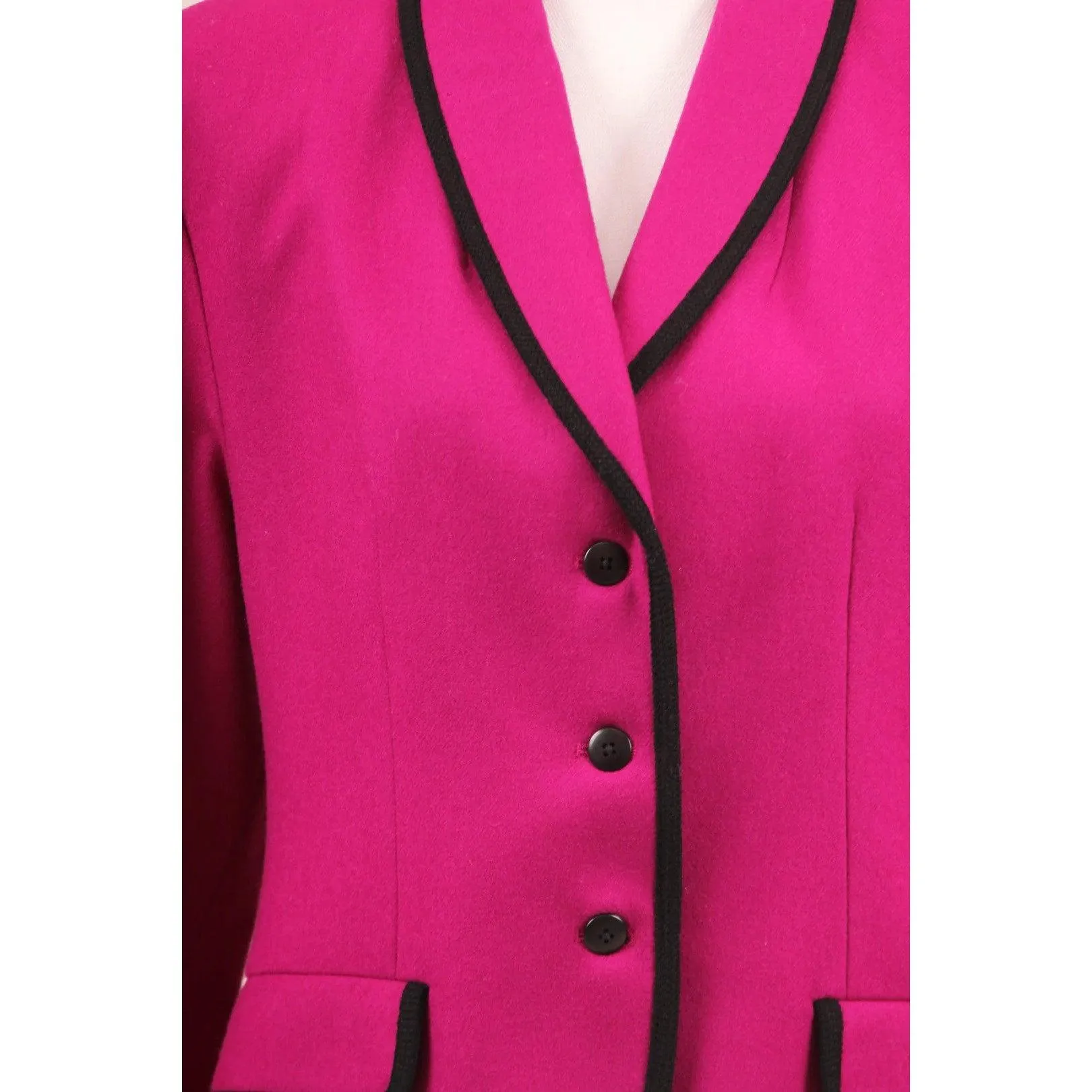 JAEGAR 80's Fuchsia Wool Blazer | Size M/L