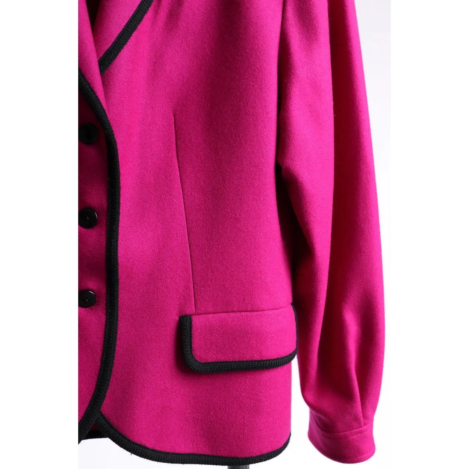 JAEGAR 80's Fuchsia Wool Blazer | Size M/L