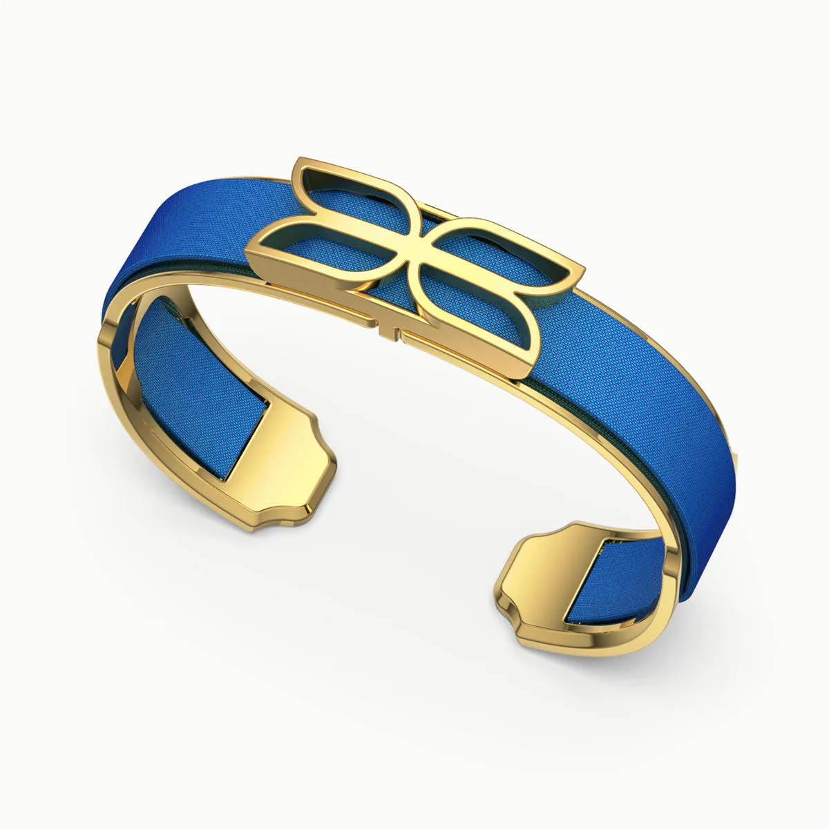 Kawung Silk Cuff - Celestial Blue