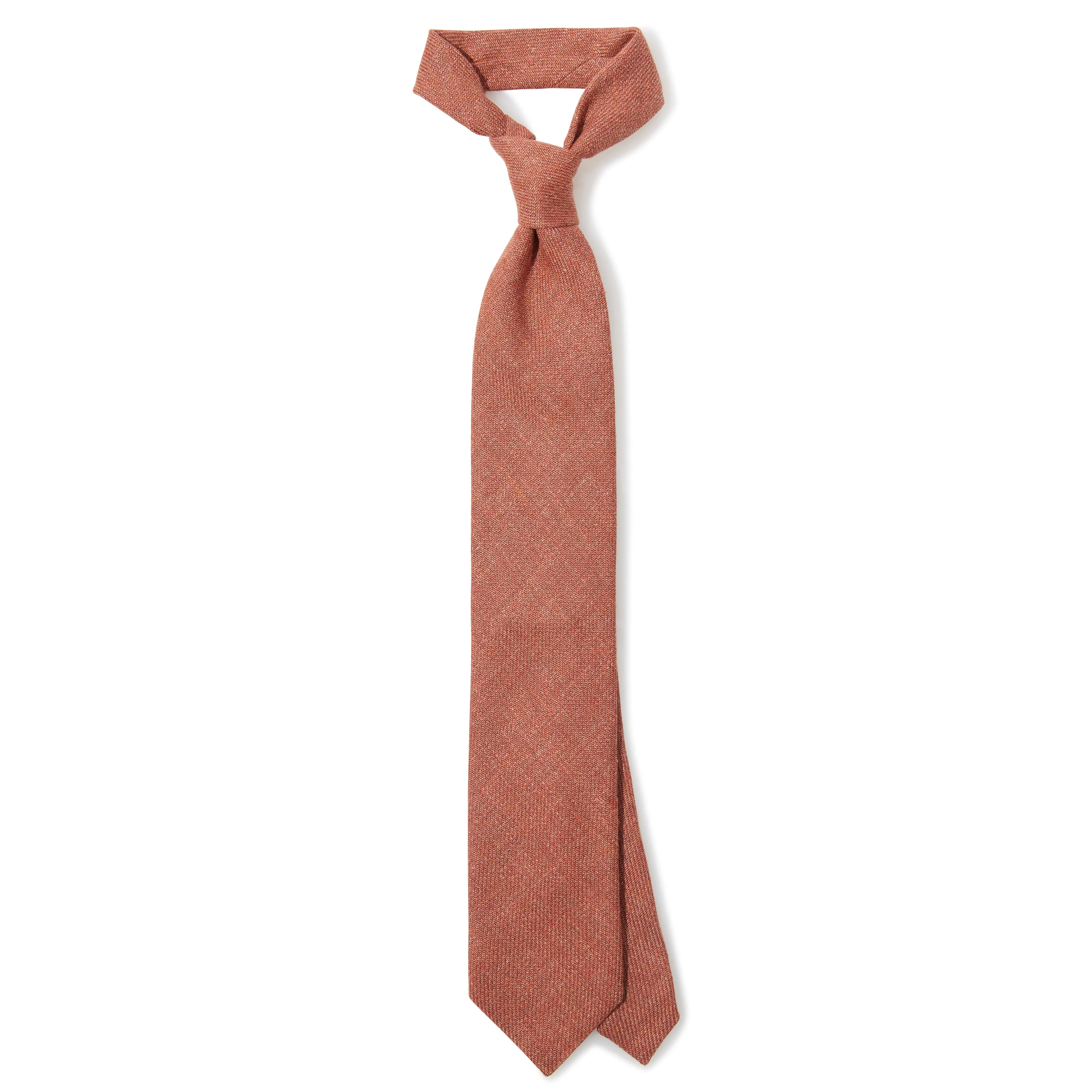 Linen Silk Cotton Three-fold Tie