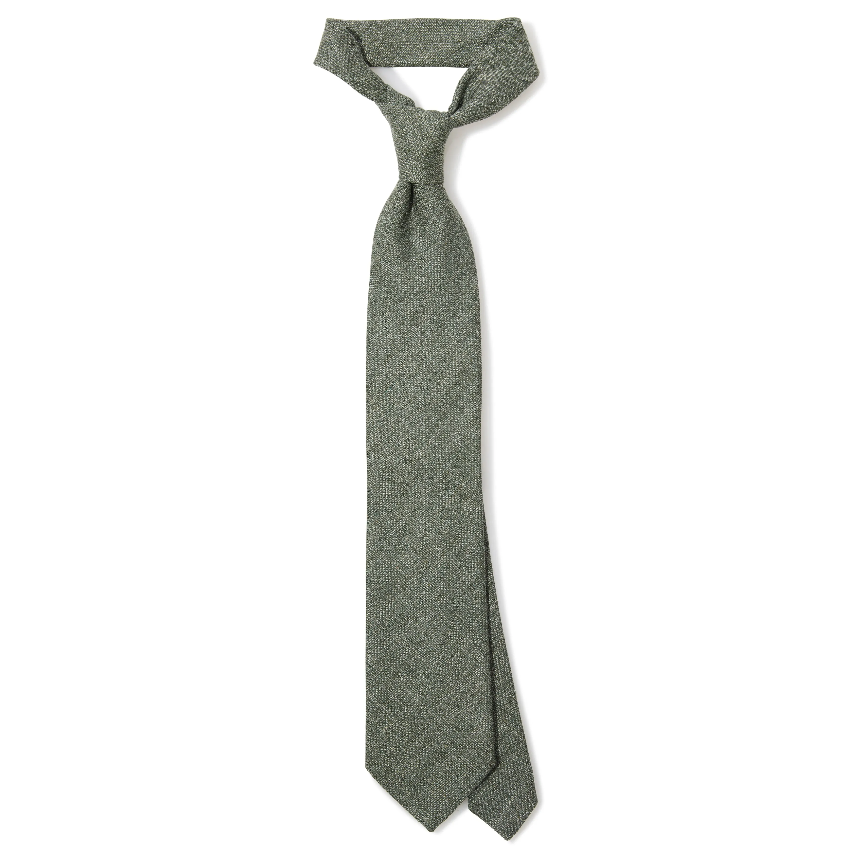 Linen Silk Cotton Three-fold Tie