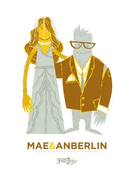 Mae/Anberlin Silk-Screened Show Poster