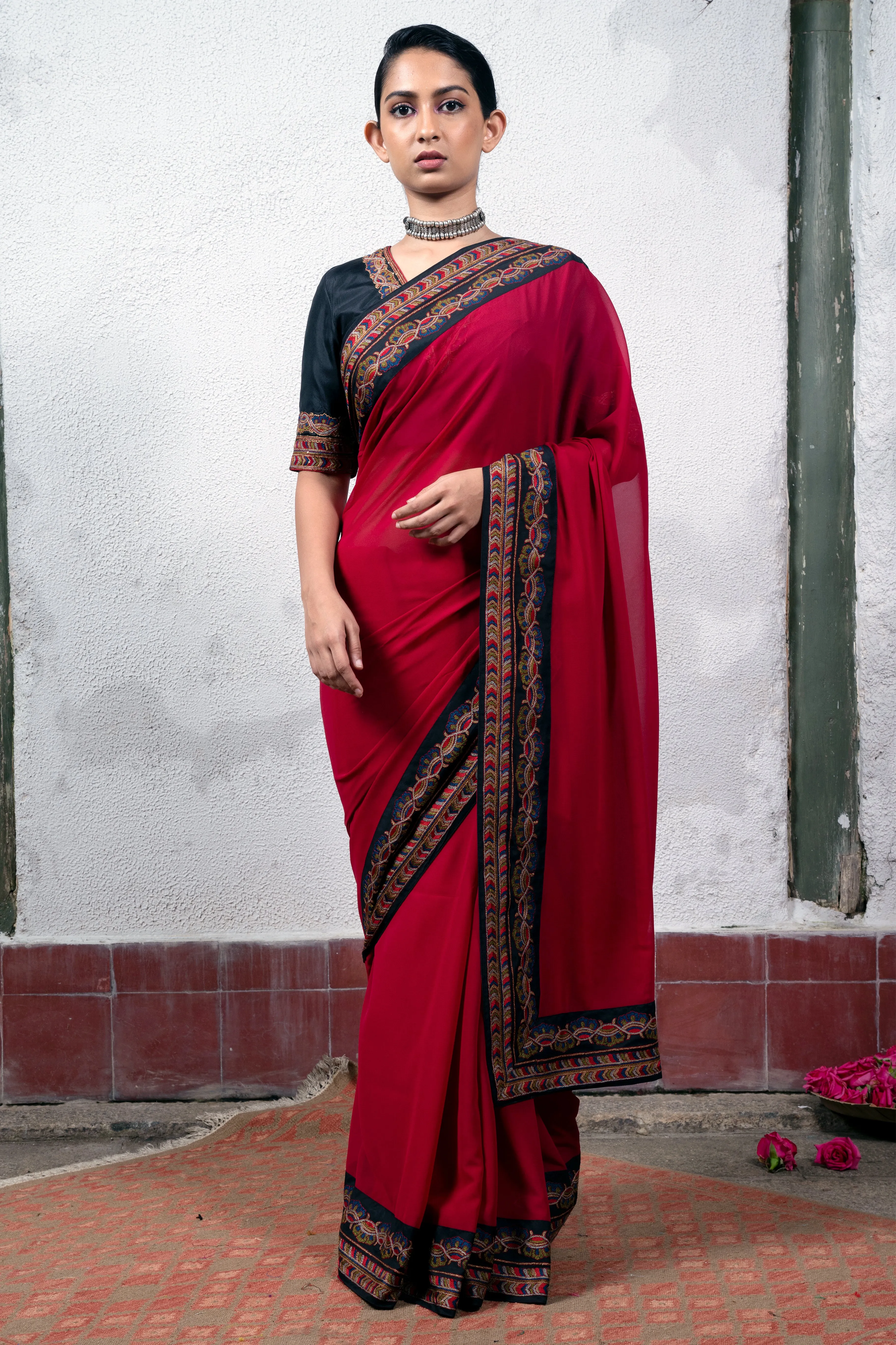 Mysore: Red Saree