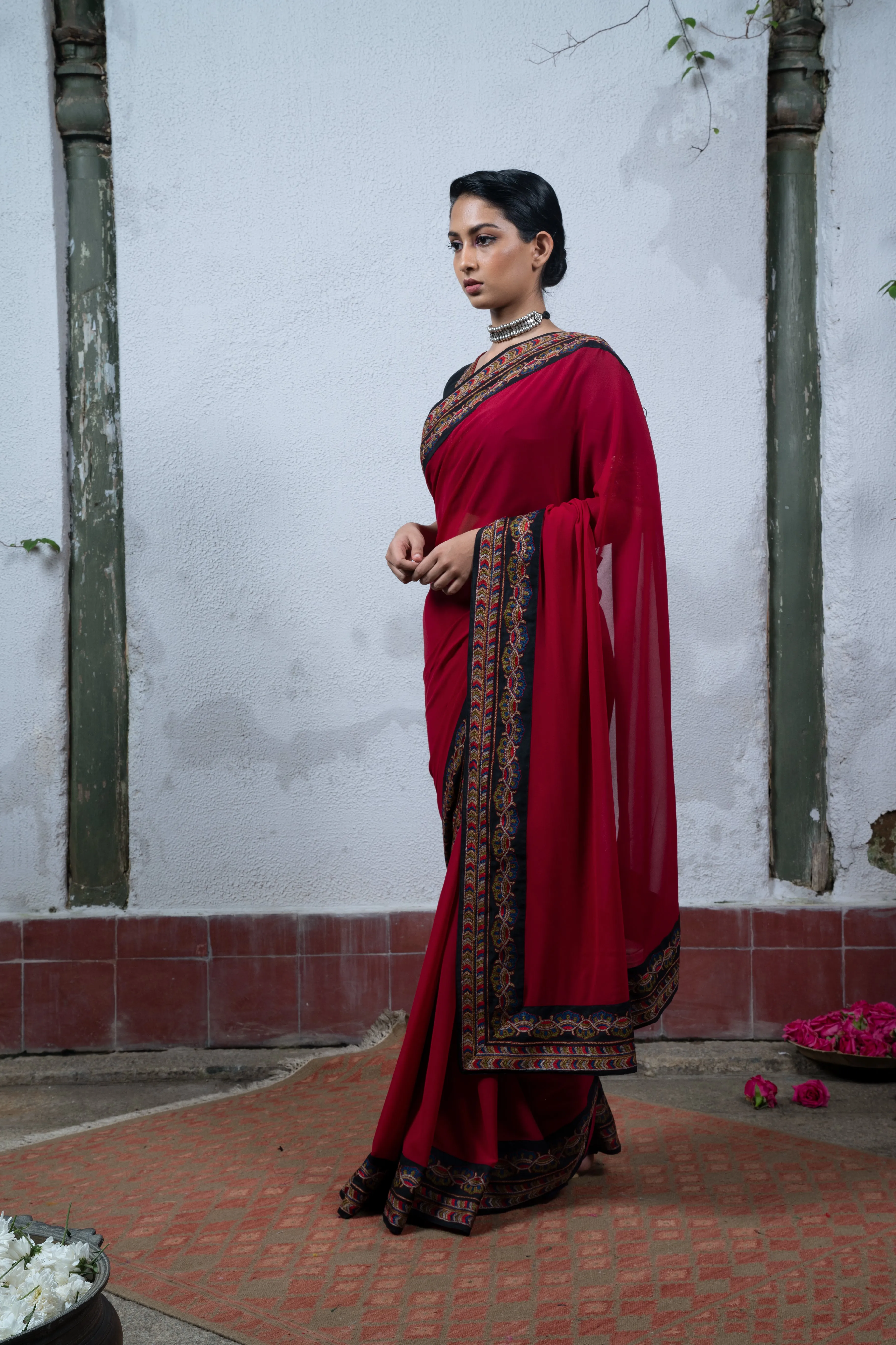 Mysore: Red Saree