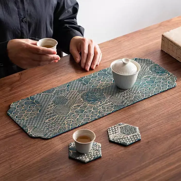 Oriental Jacquard Silk Placemats