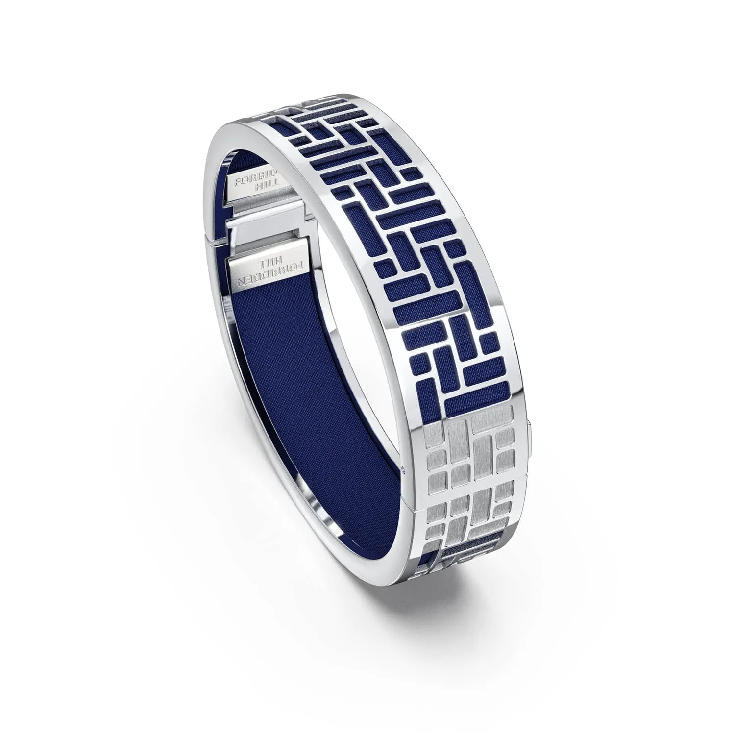 Pavilion Bangle - Midnight Blue - Sterling Silver