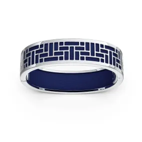 Pavilion Bangle - Midnight Blue - Sterling Silver