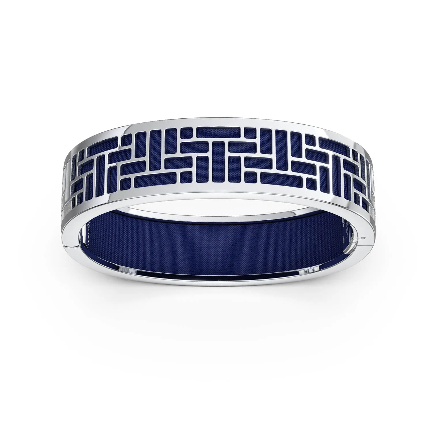 Pavilion Bangle - Midnight Blue - Sterling Silver