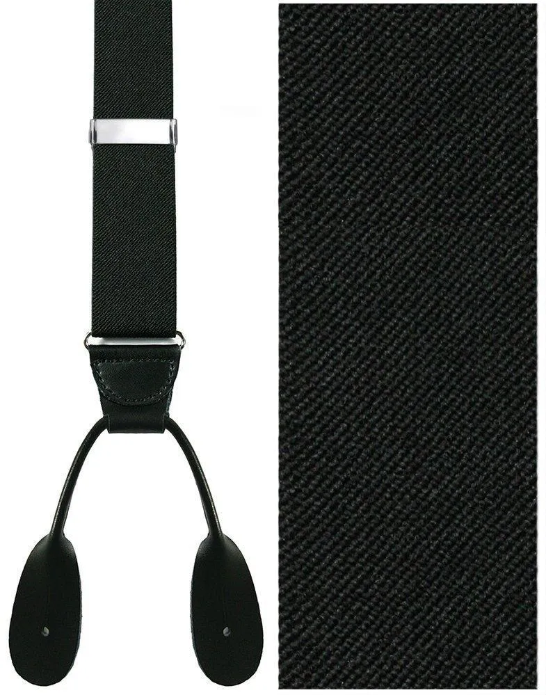 "Charles XL" Black Suspenders