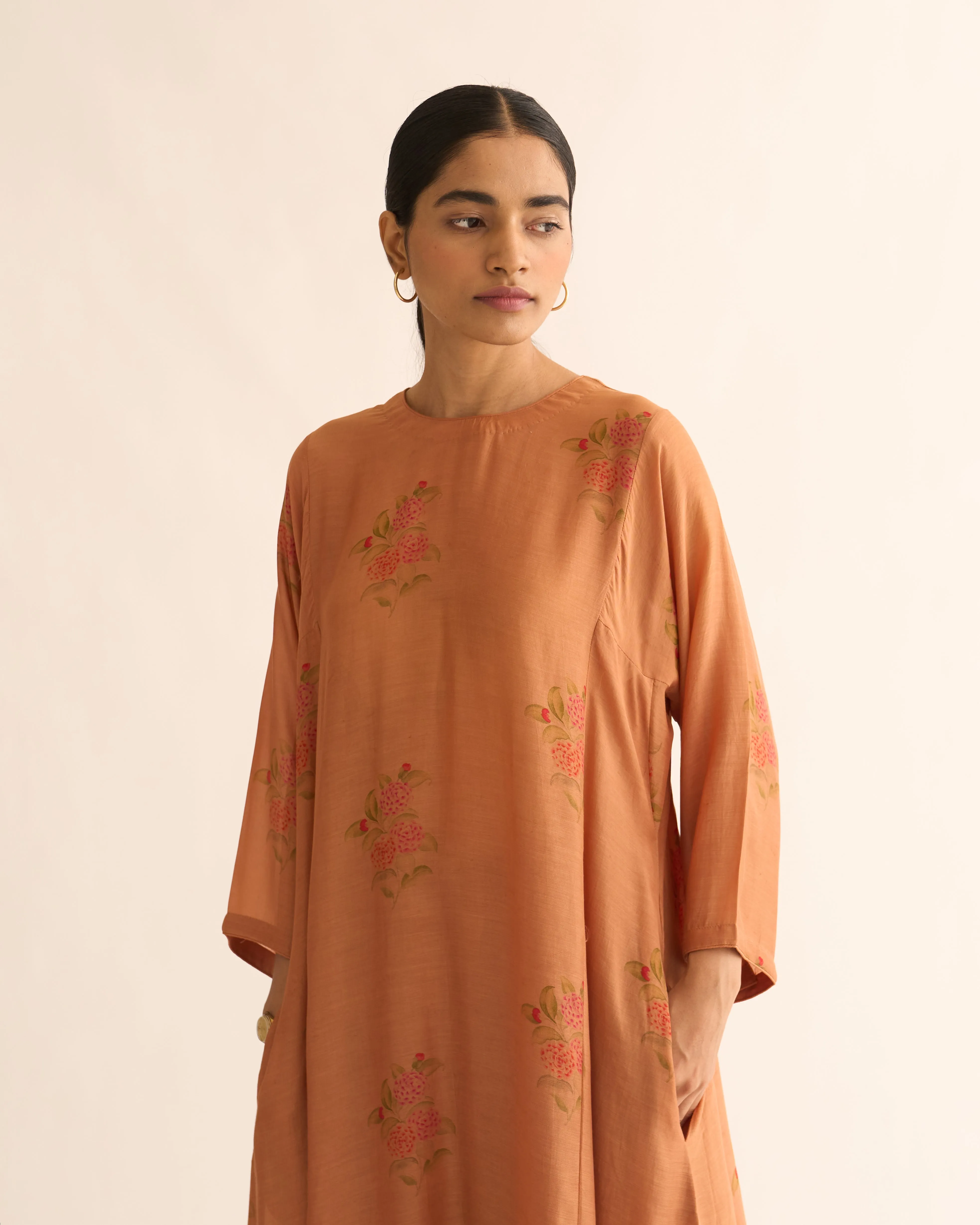 "EVANI FLORAL PRINT KURTA SET  "