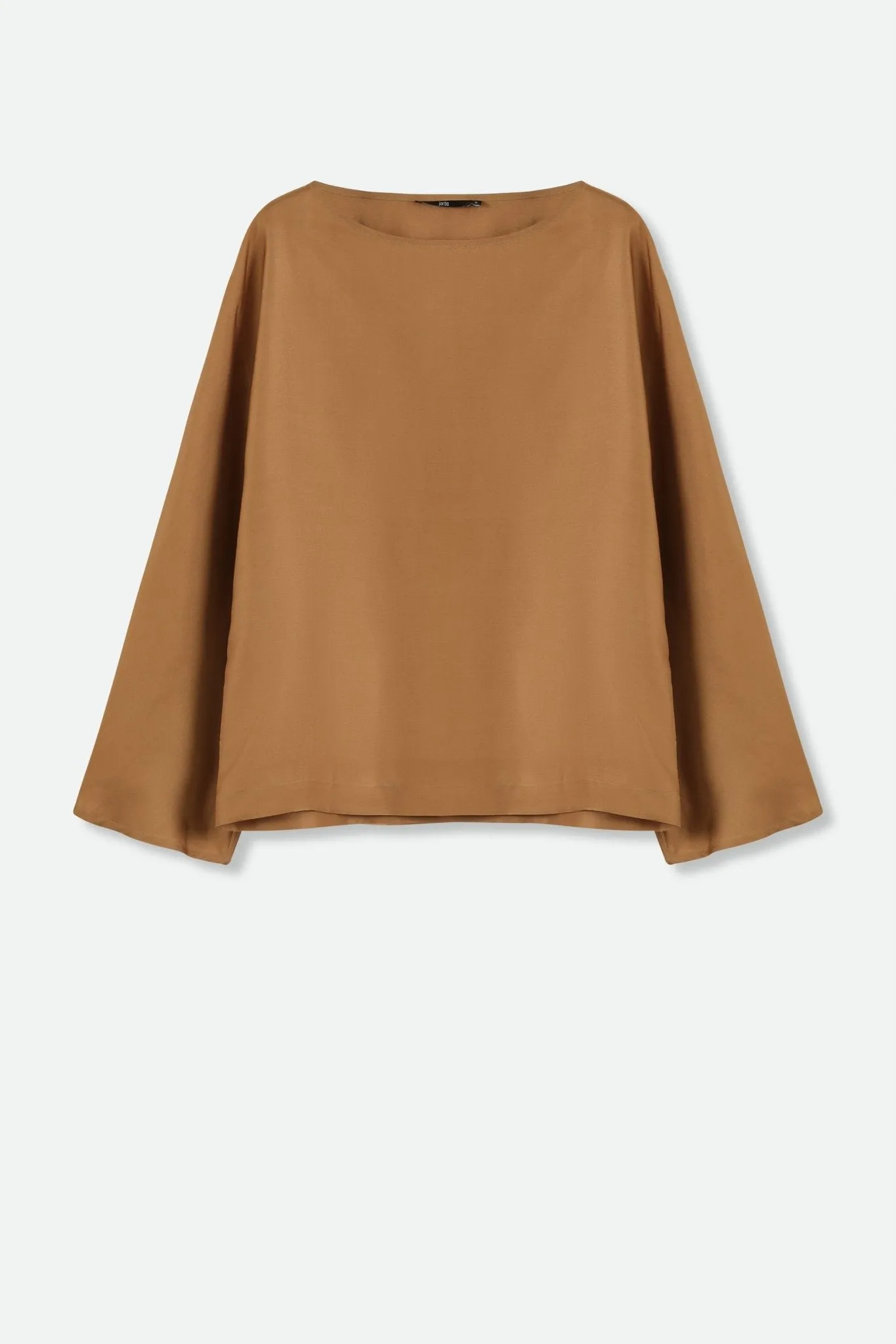 SARA ONE-SIZE WIDE ARM BLOUSE IN SILK TWILL COPPER