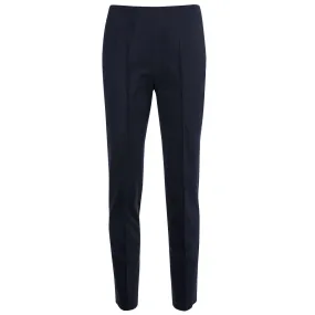 Shantung Pintuck Pant in Navy