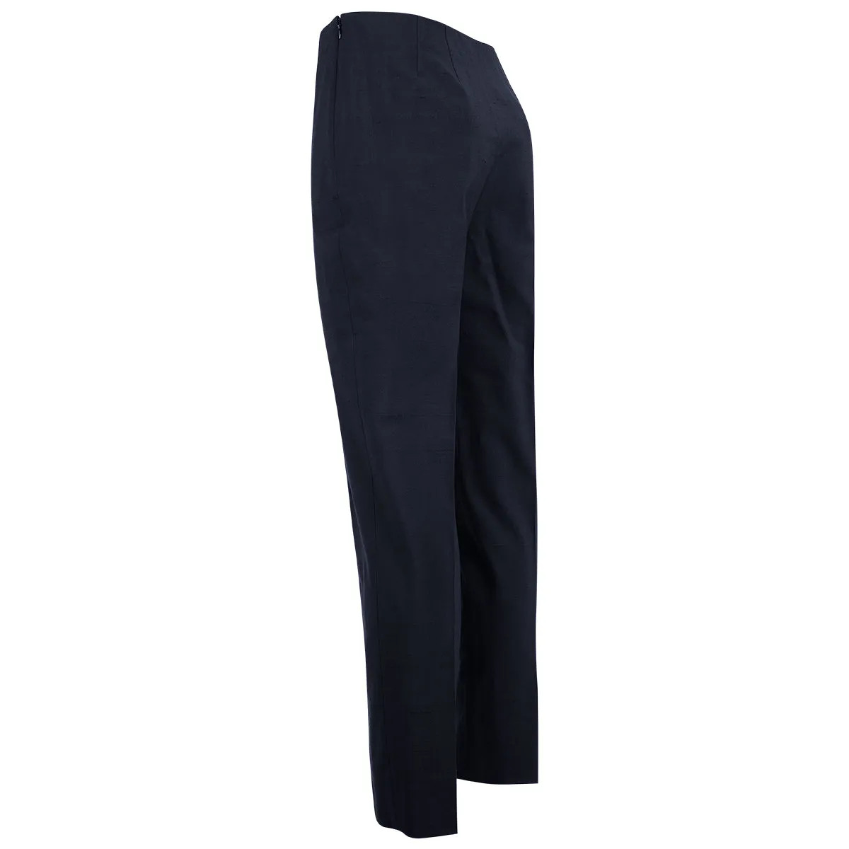 Shantung Pintuck Pant in Navy