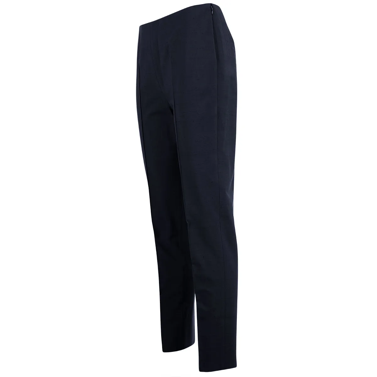 Shantung Pintuck Pant in Navy