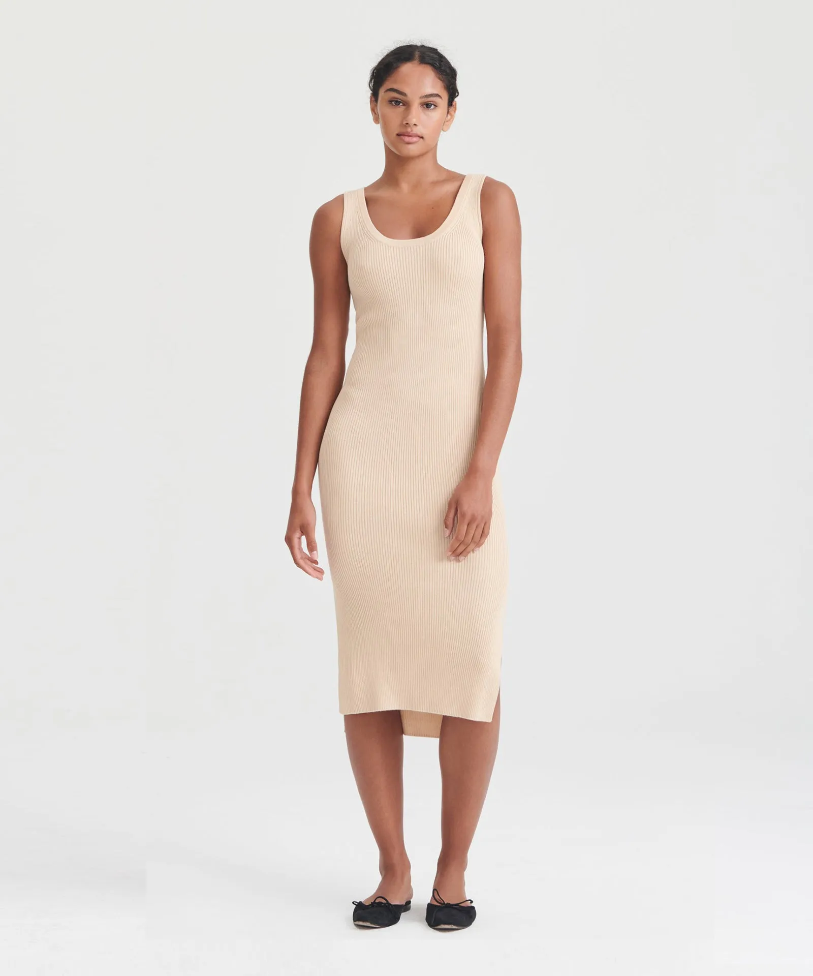 Silk Cashmere Midi Tank Dress