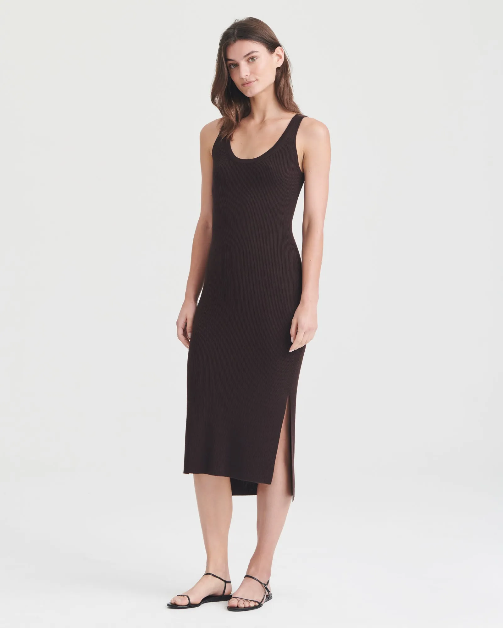 Silk Cashmere Midi Tank Dress