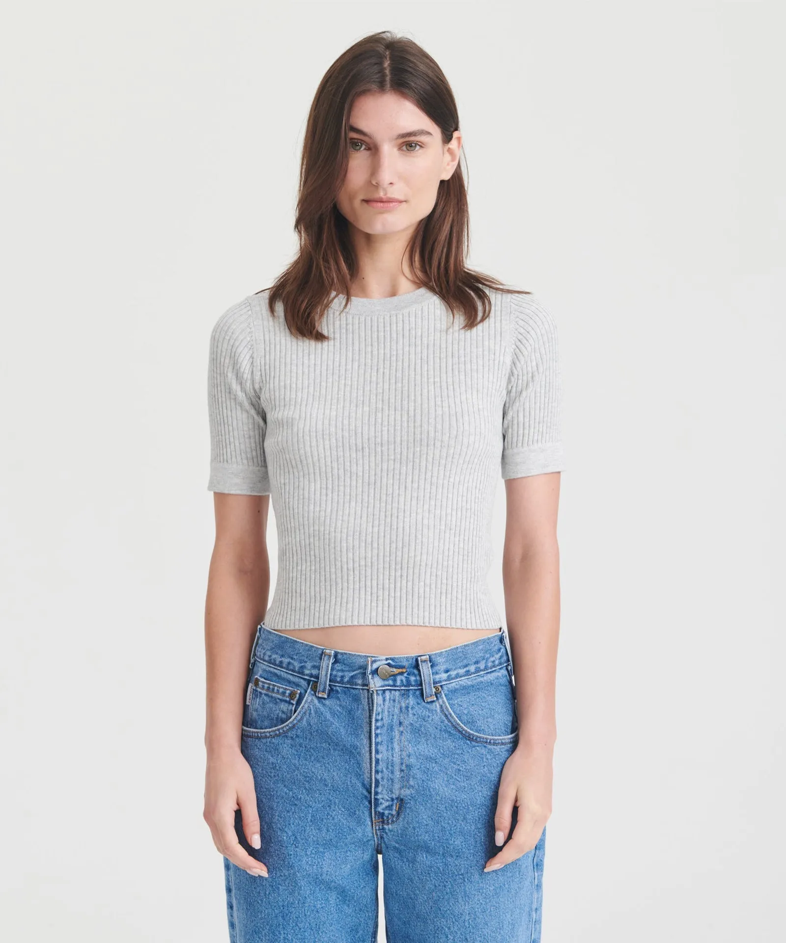 Silk Cashmere Short Sleeve Tee