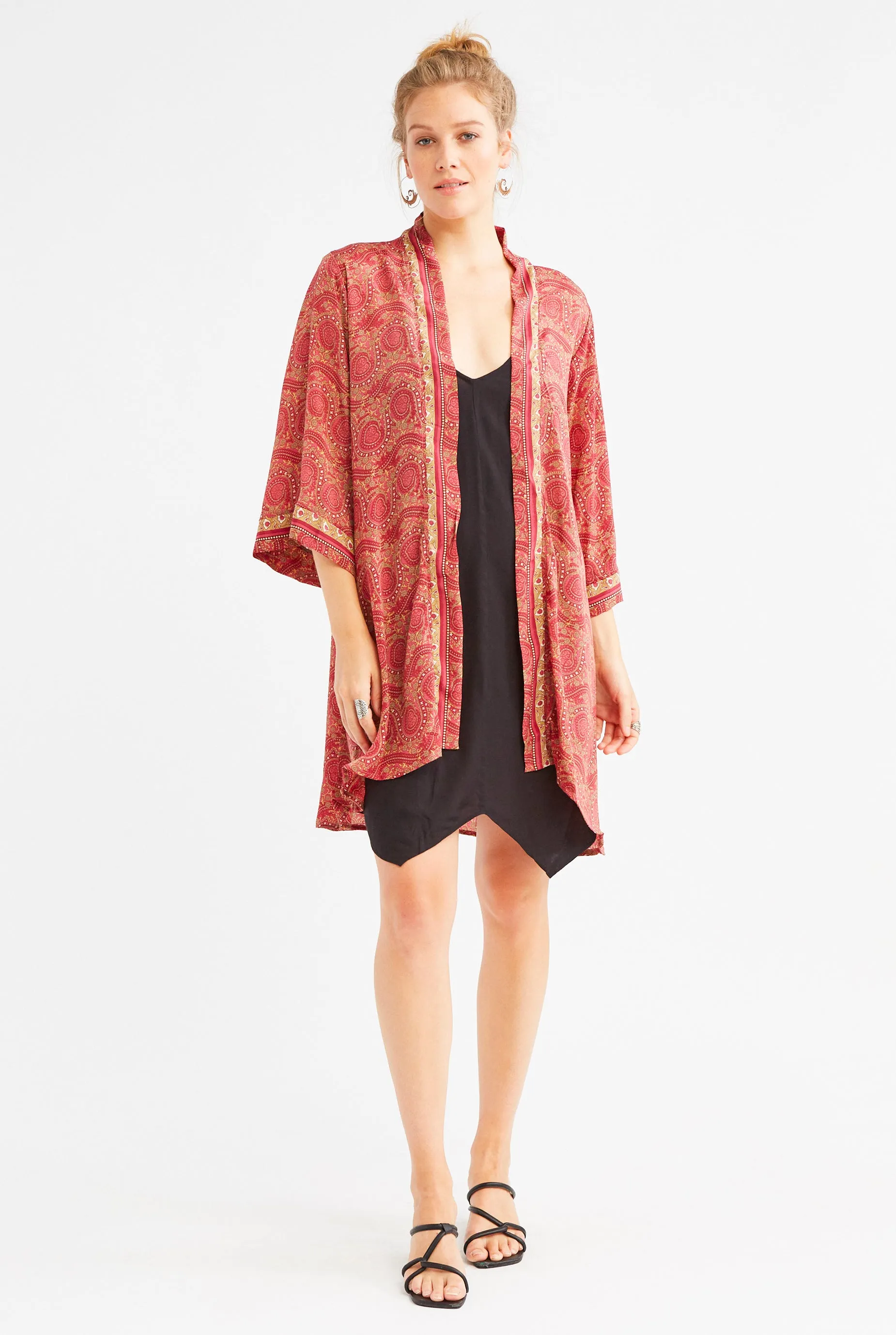 Silk Coastal Kimono