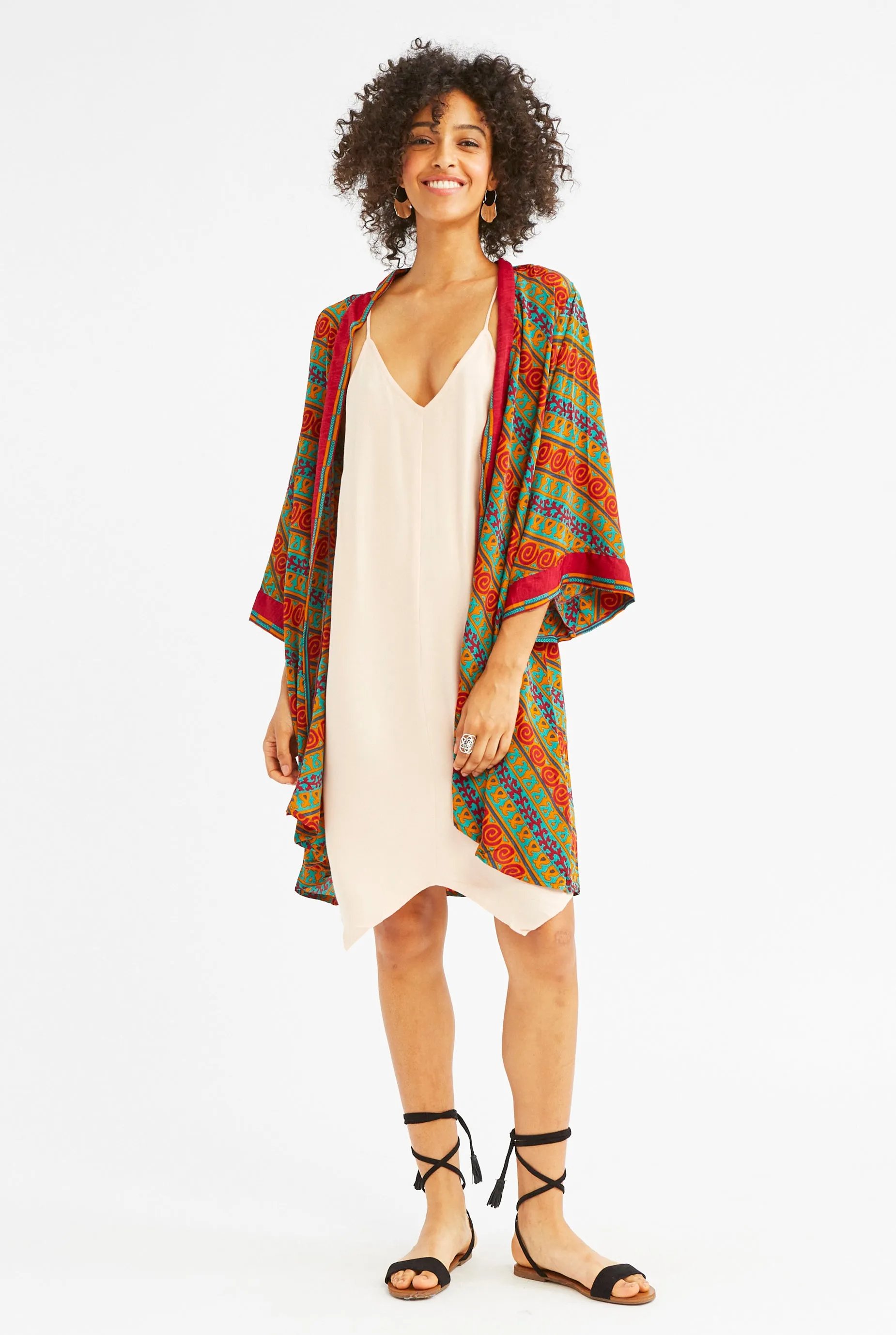 Silk Coastal Kimono