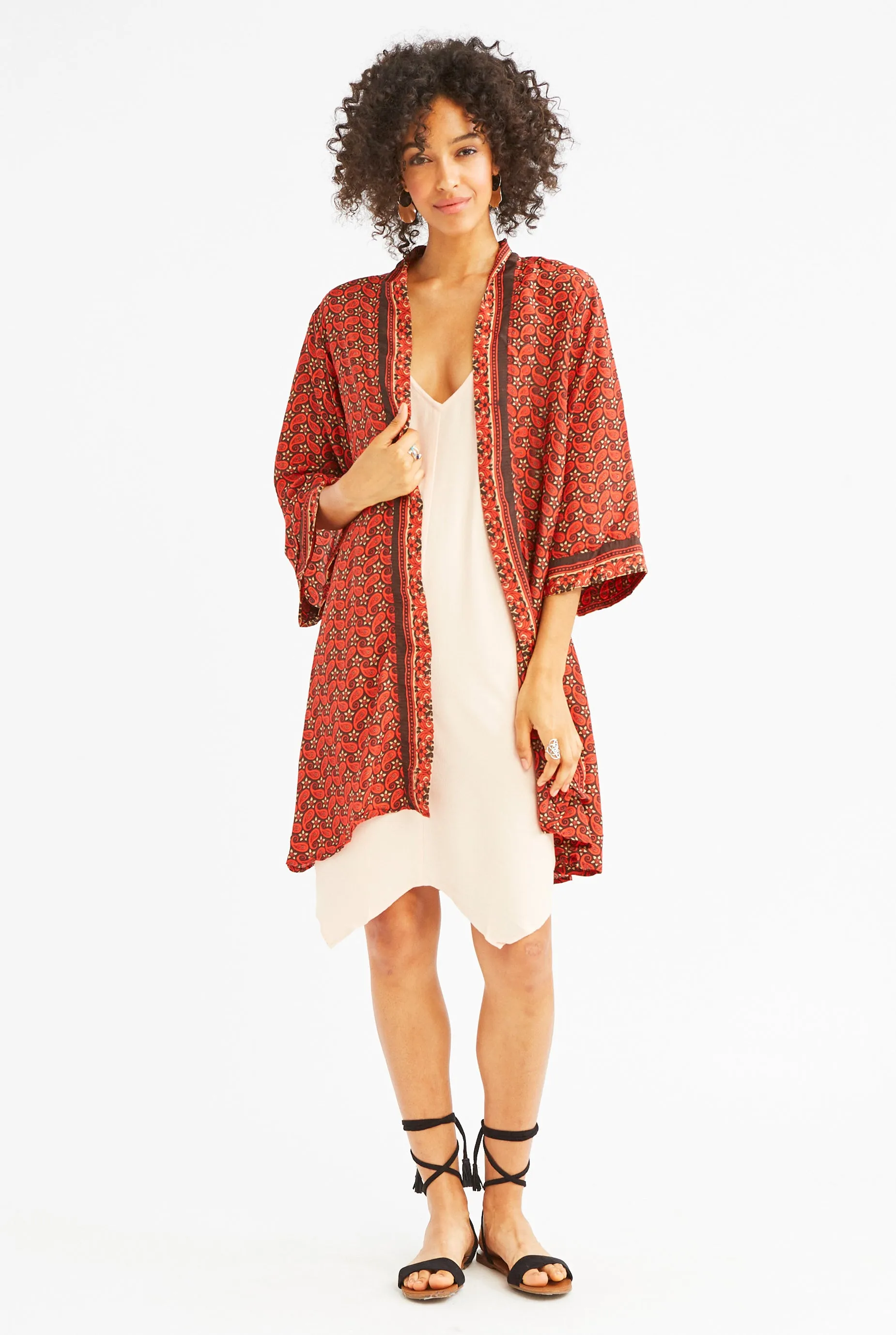 Silk Coastal Kimono