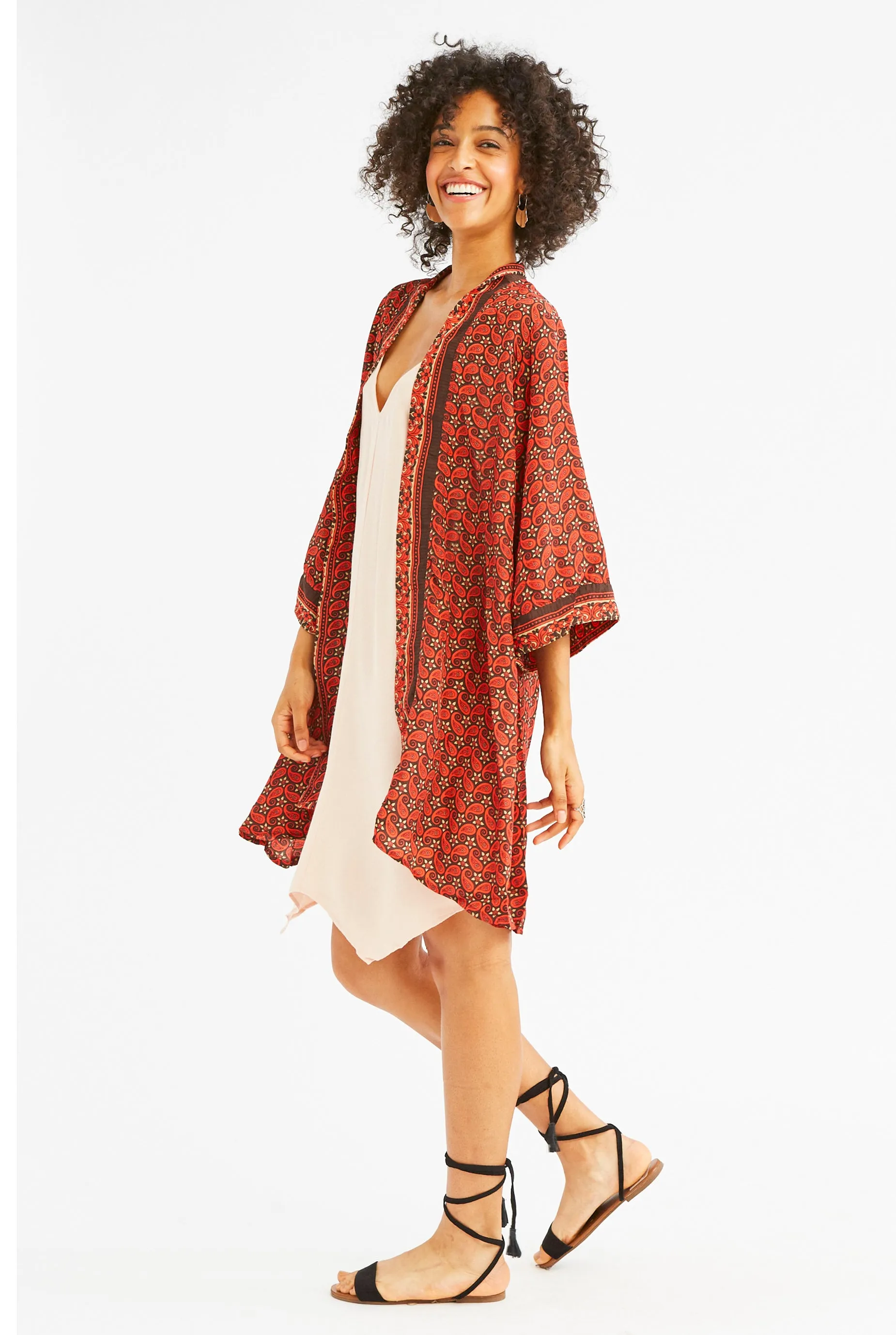 Silk Coastal Kimono