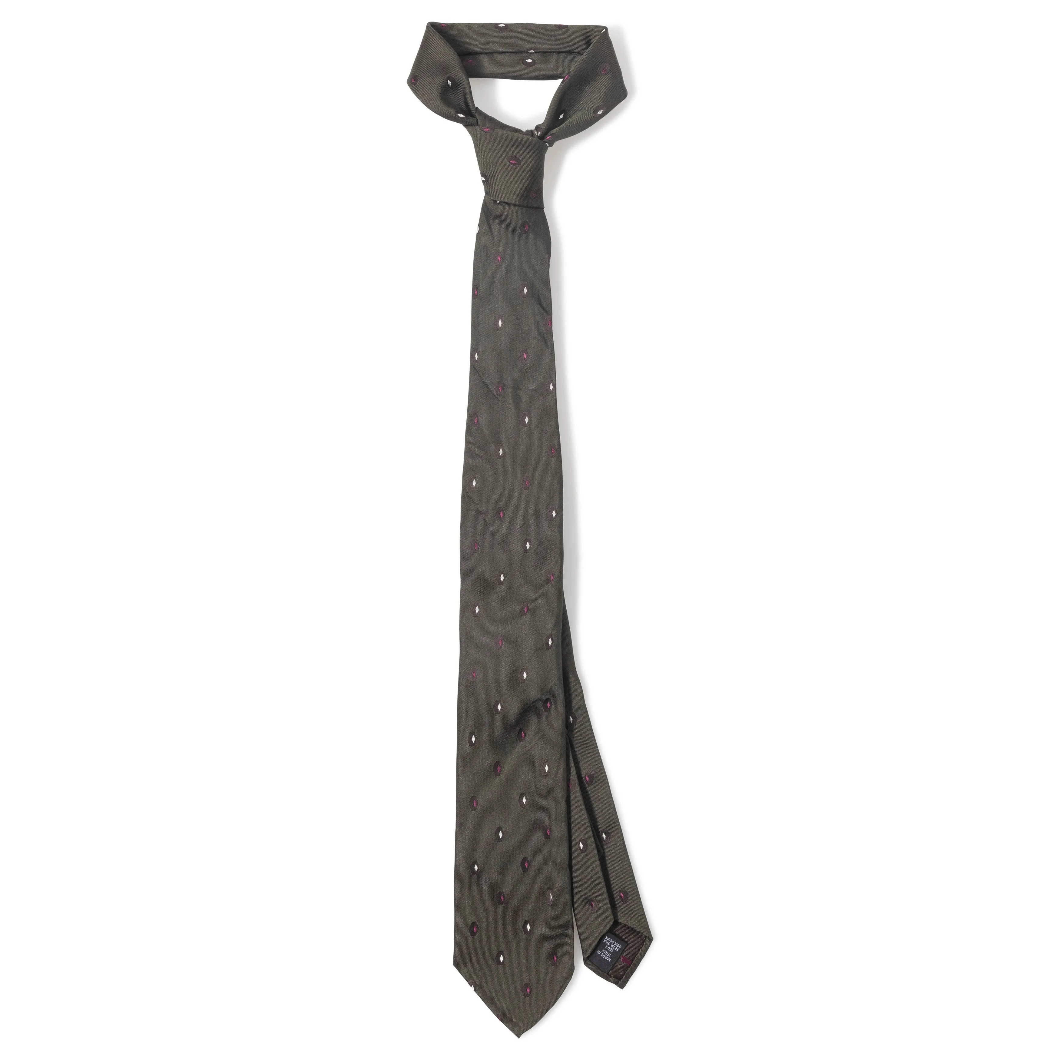 Silk Jacquard Geometric Seven-fold Tie