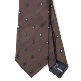 Silk Jacquard Geometric Seven-fold Tie