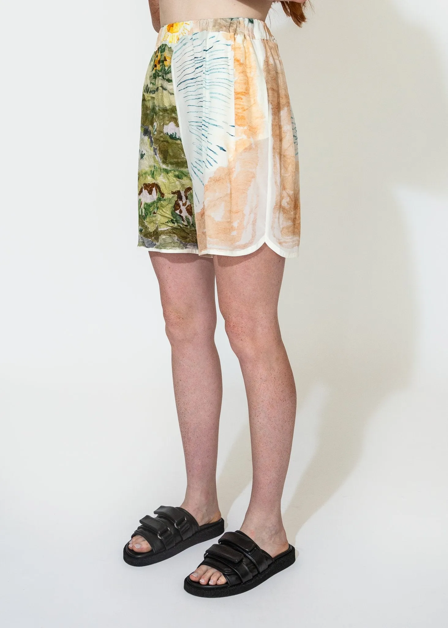 Silk Shorts in Goats