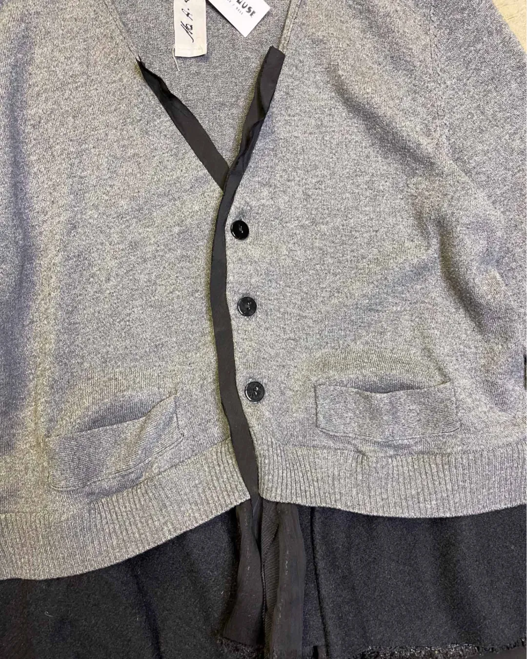 Size L - M.A. Dainty Wool Blend Cardigan