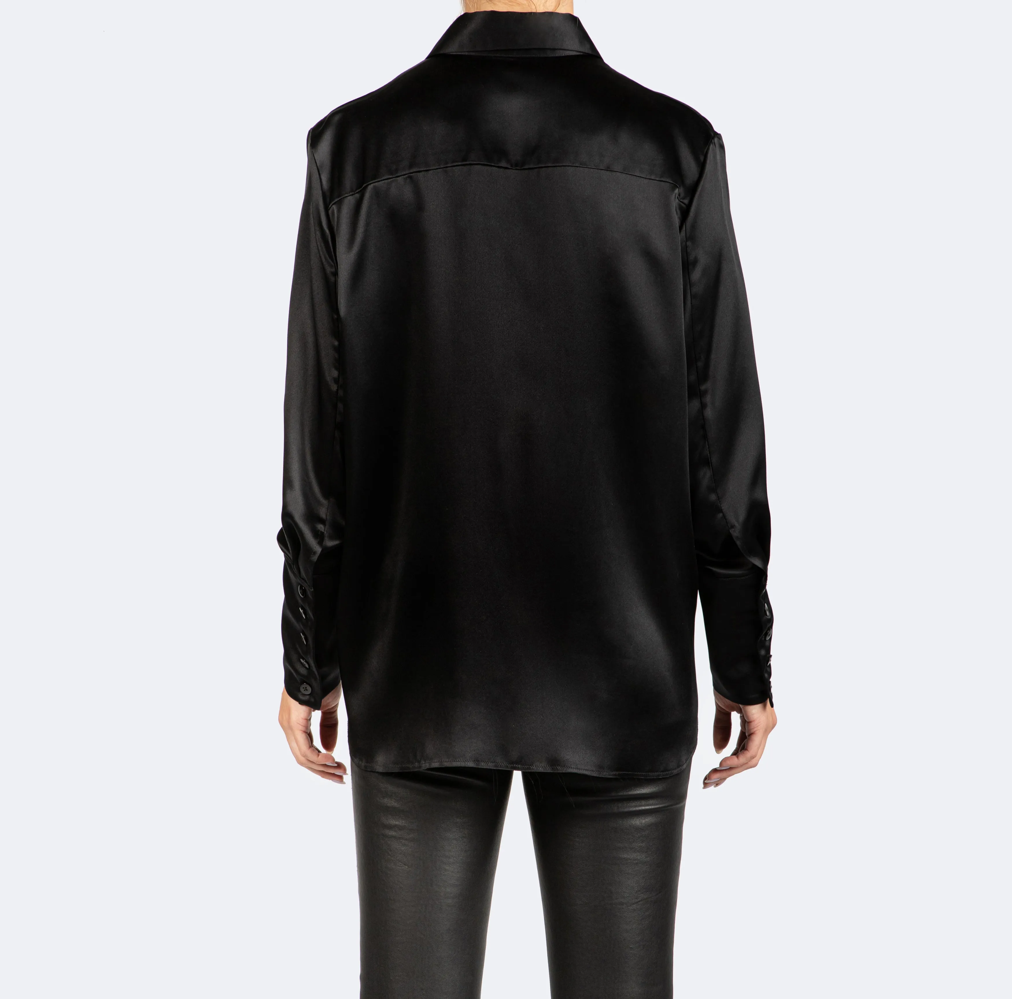 Studio Essential - Long Sleeve Blouse - Black