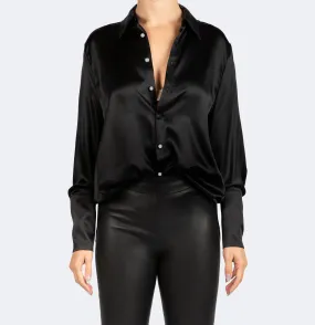 Studio Essential - Long Sleeve Blouse - Black