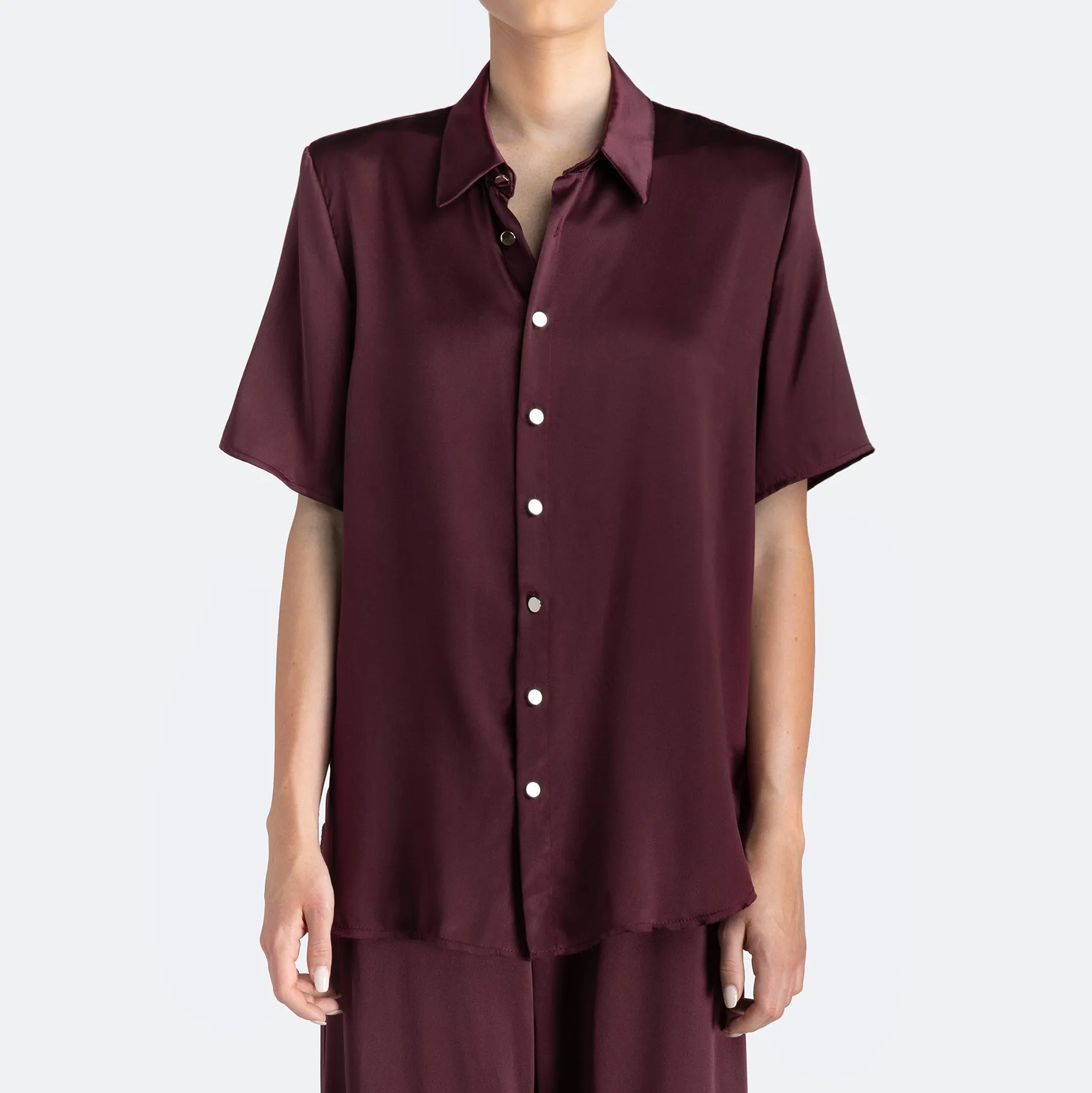 Studio Essential - Short Sleeve Blouse - Pinot