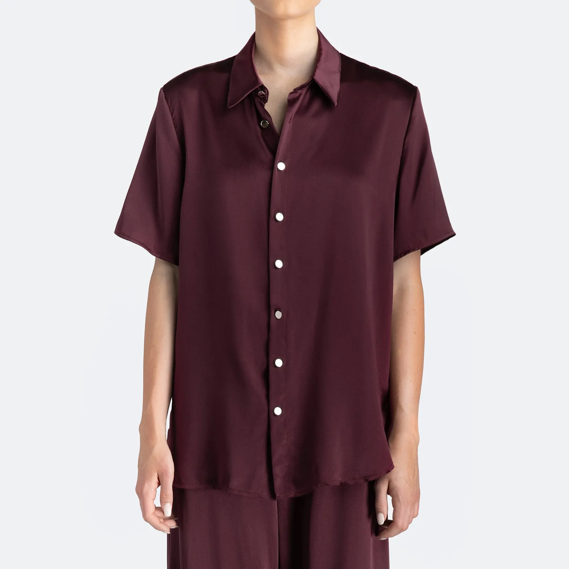 Studio Essential - Short Sleeve Blouse - Pinot