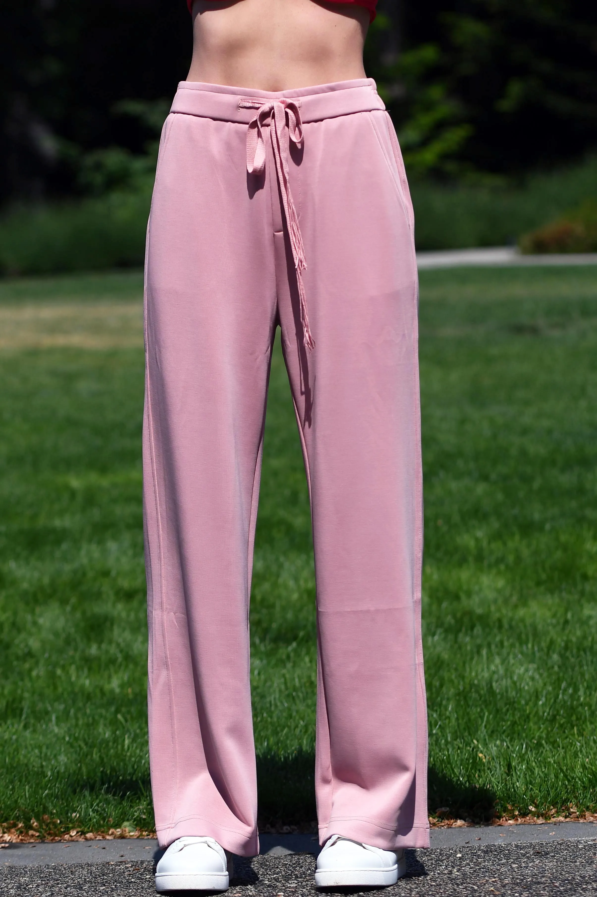 TULLE VEGAN SILK BAMBOO-BLEND PANTS (Final Sale)