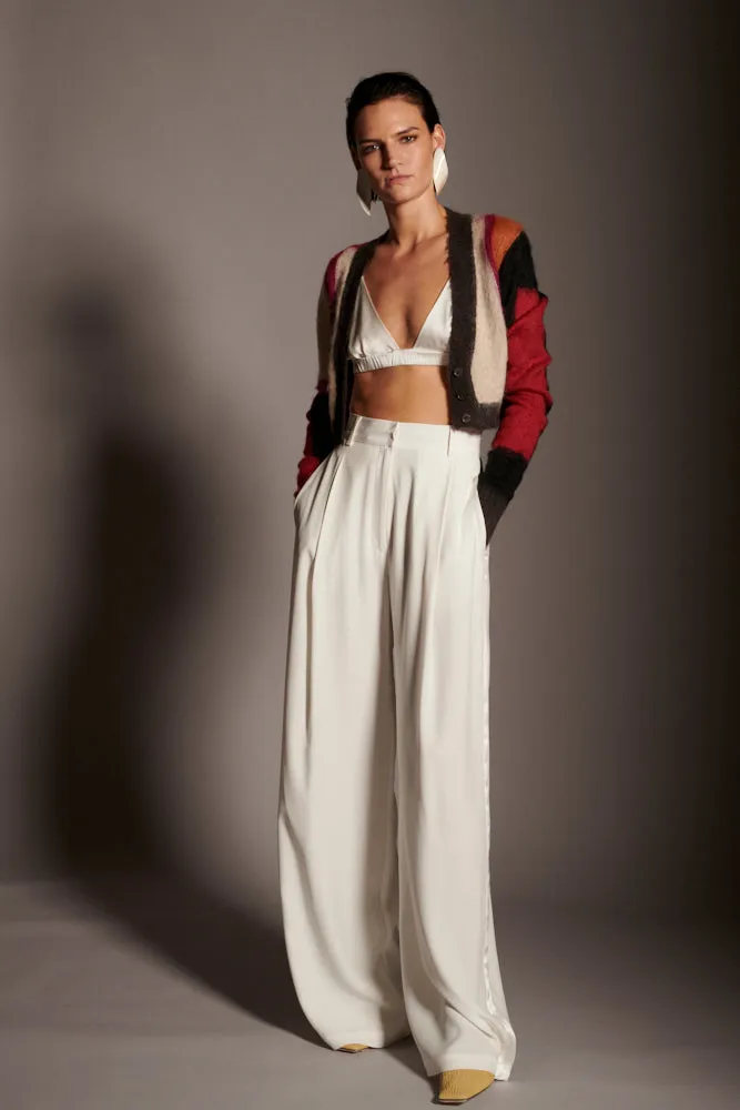 Tuxedo Silk Sun Pants - Natural