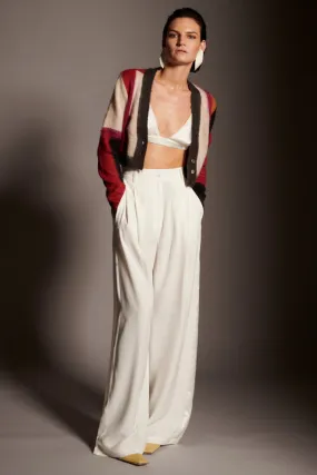 Tuxedo Silk Sun Pants - Natural