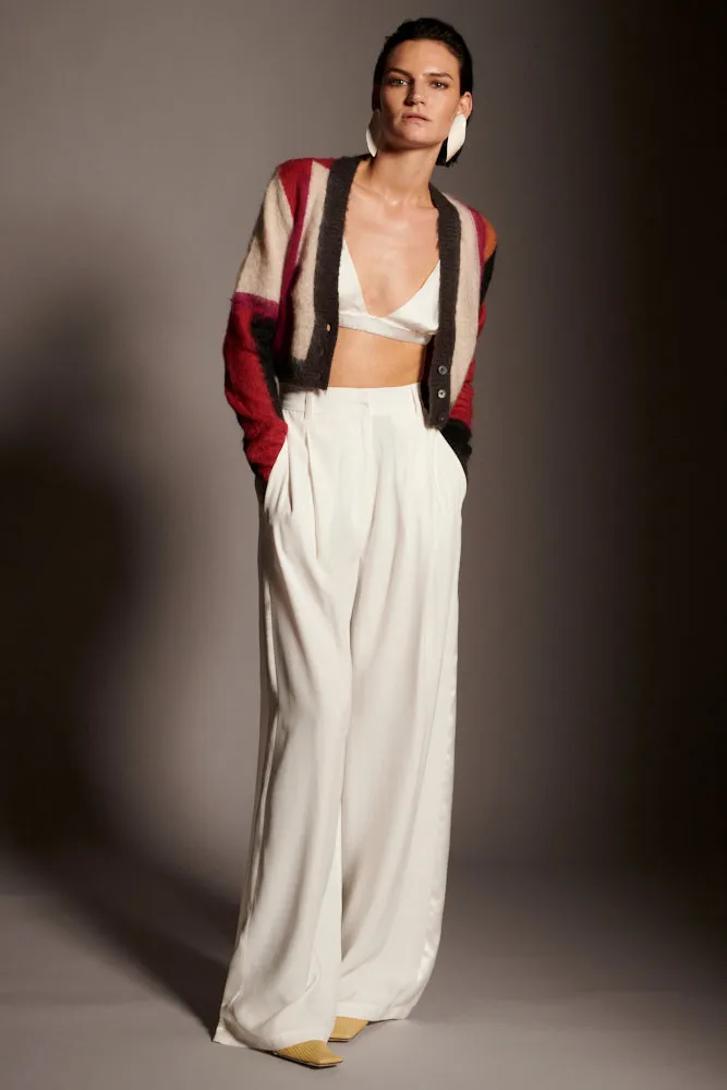 Tuxedo Silk Sun Pants - Natural