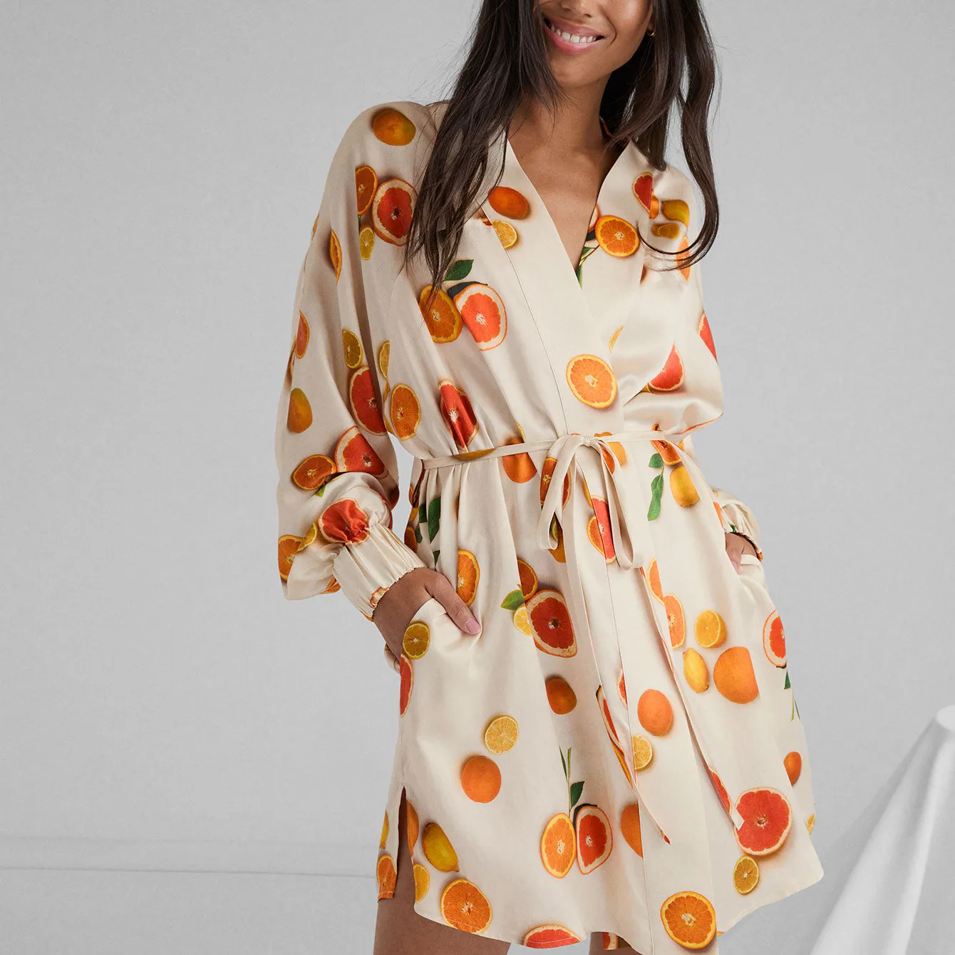 Washable Silk Robe