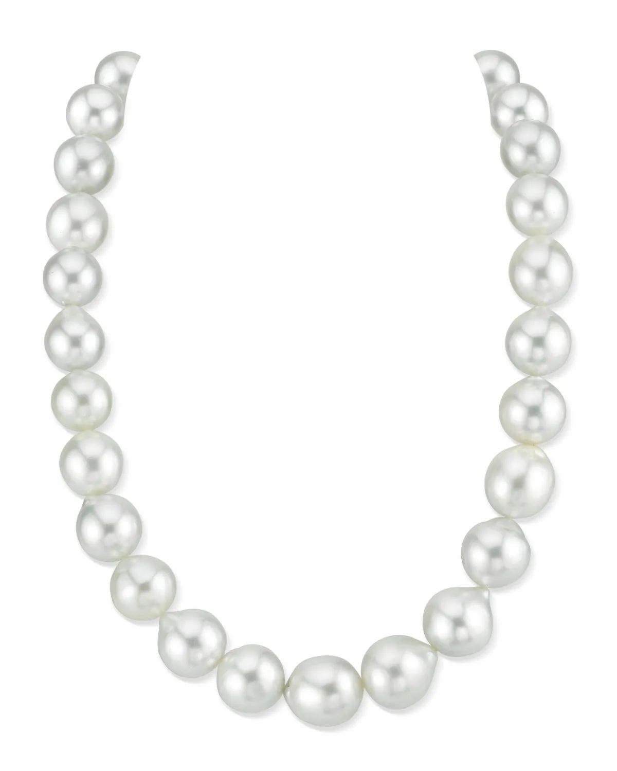 White South Sea Baroque Pearl Necklace, 13.0-15.0mm