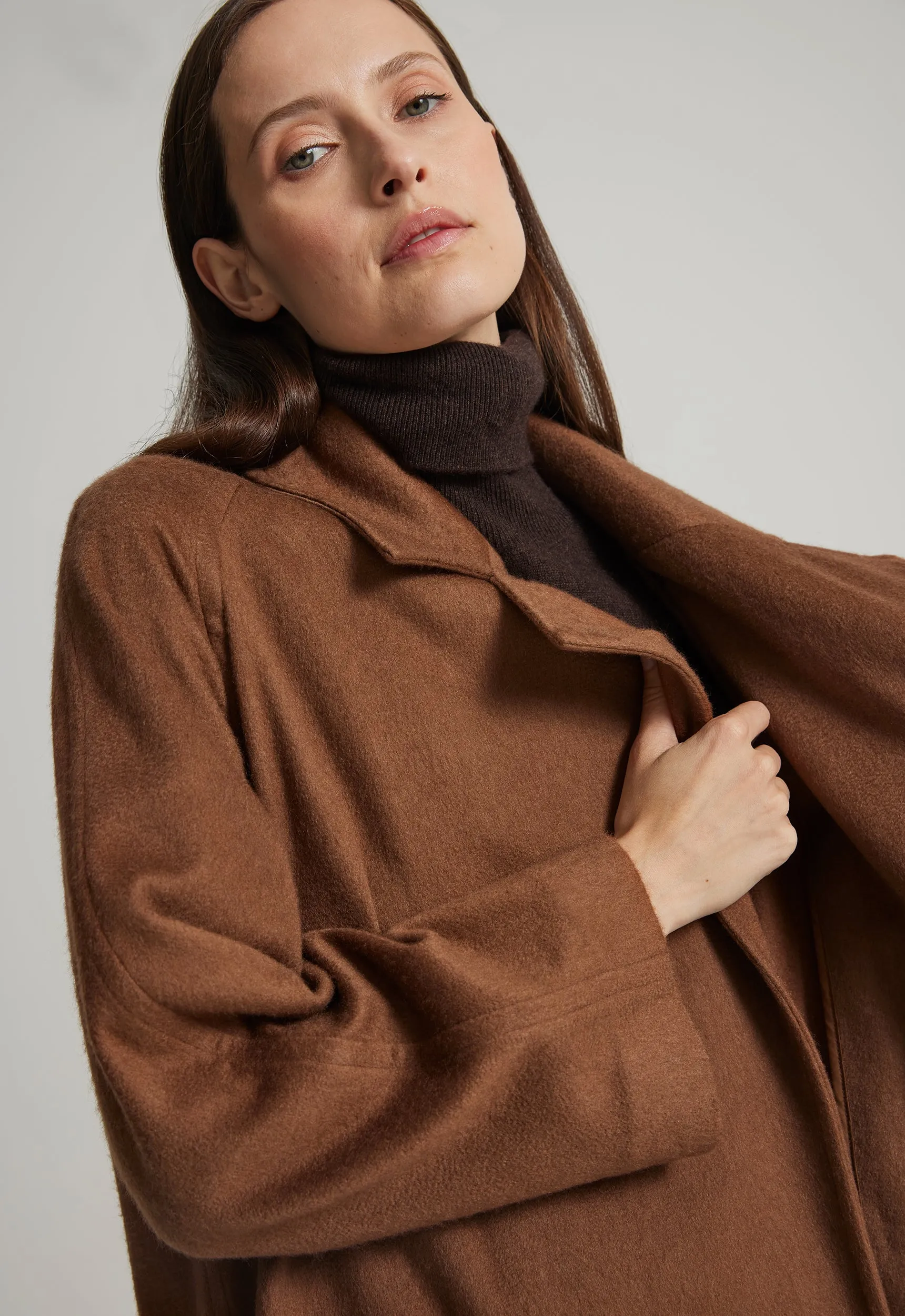 Wonder Cashmere Coat - Whisky